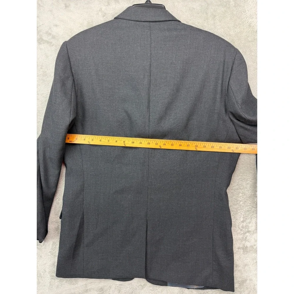 Banana Republic Men's Blazer Sport Coat 44R Charcoal Wool 3-Button Made in Italy